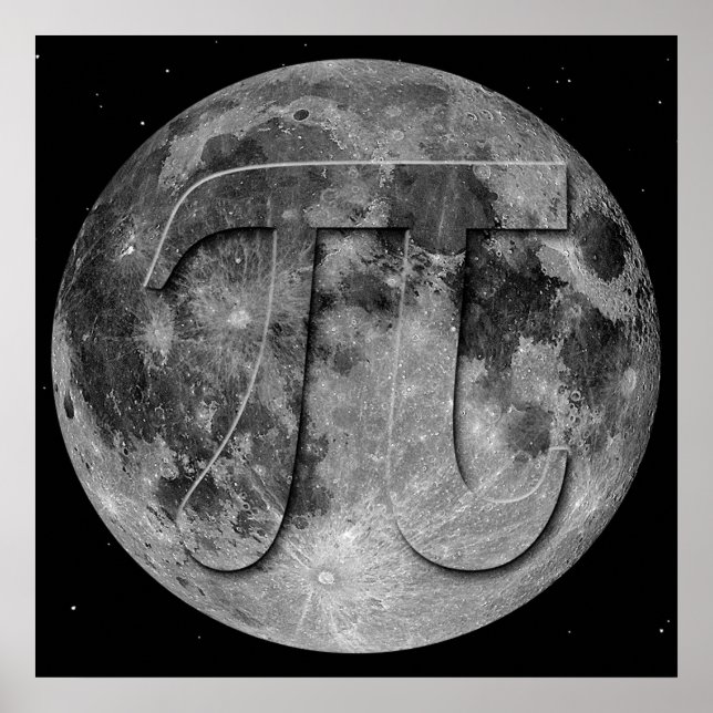 Full Moon Pi Day Fun Poster (Vorne)