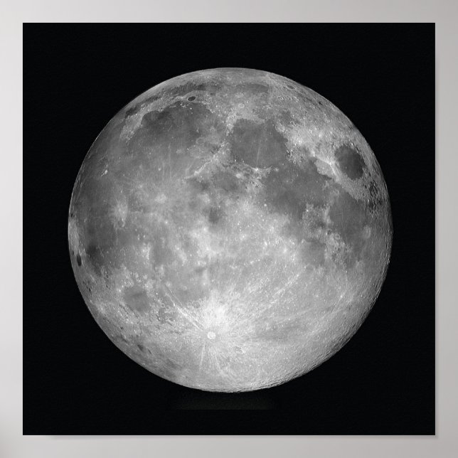 Full Moon Poster Print (Vorne)