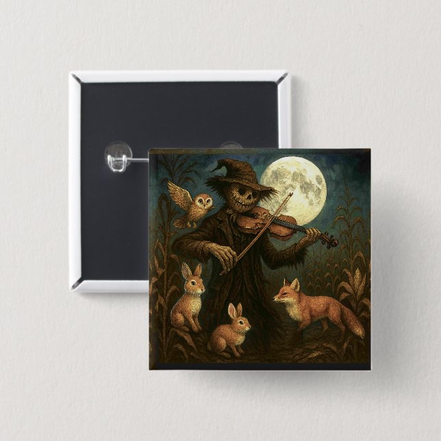 Full Moon Scarecrow Serenade Button (Vorne & Hinten)