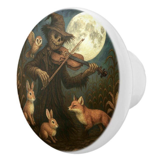 Full Moon Scarecrow Serenade Keramikknauf (Rechts)