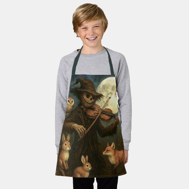 Full Moon Scarecrow Serenade Schürze (Getragen)