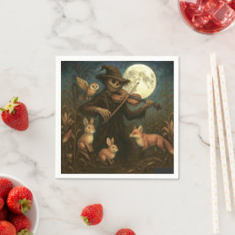 Full Moon Scarecrow Serenade Serviette