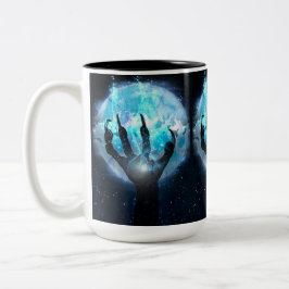 Full Moon Transformation Halloween Zweifarbige Tasse