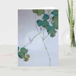 Full Moon und Kudzu Blume, Watanabe Seitei Karte