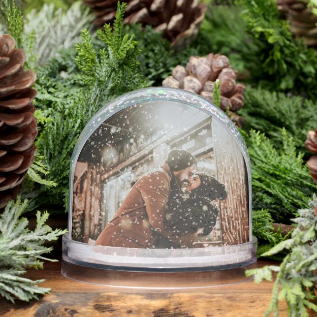 Full Photo Custom Christmas Greetings Elegant (Hiver)