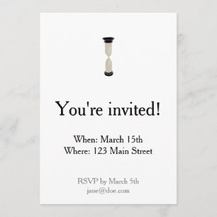 Full Sand Hourglass - Erstellen Sie Ihre eigene Be Einladung