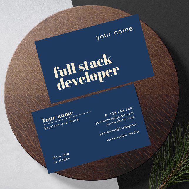 Full-Stack-Entwickler moderne Visitenkarte (Von Creator hochgeladen)