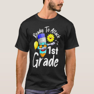 Füllbleistift bereit, um die erste Stufe wieder au T-Shirt