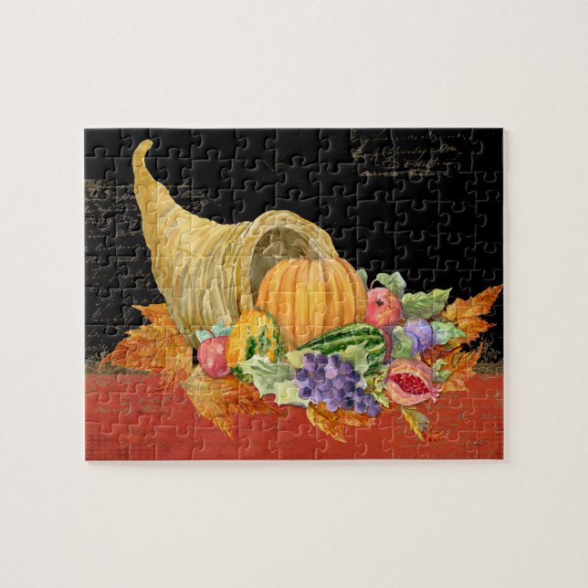 Fülle-Herbst-Ernte verlässt Granatapfeltraube (Horizontal)
