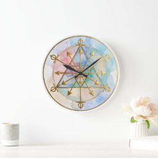 Fülle-Radionik-Symbol-Kunst Große Wanduhr