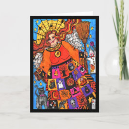 Fülle Segnungen Halloween Angel Card Karte