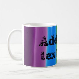 Füllen Sie den Regenbogen aus und fügen Sie Ihren Kaffeetasse