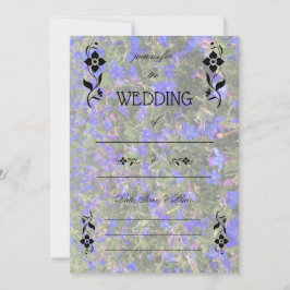 Füllen Sie die Blank Floral Wedding Einladung. Einladung