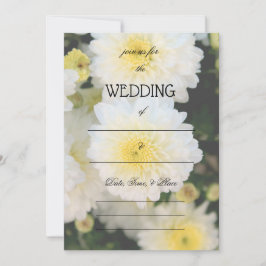 Füllen Sie die Blank Floral Wedding Einladung. Einladung