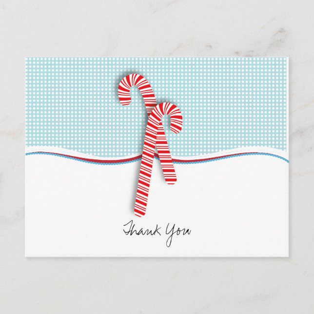 Füllen Sie die leere Weihnachten Vielen Dank Postk Postkarte (Vorderseite)