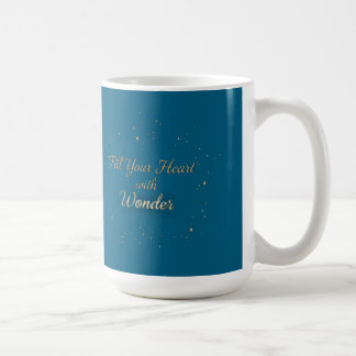 Füllen Sie Ihr Herz mit Wunder Elegante Weihnachts Kaffeetasse