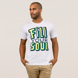 Füllen Sie Ihr Soul - Retro Typografie Tri-Blend-S T-Shirt