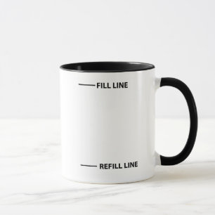 Füllen Sie Linie, Nachfüllungslinie Tasse