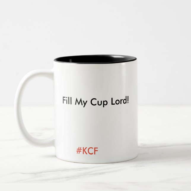 Füllen Sie meinen Schalen-Lord Zweifarbige Tasse (Links)