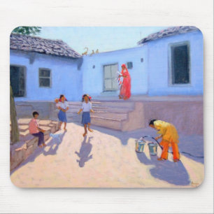 Füllende Wasser-Eimer Rajasthan Indien Mousepad