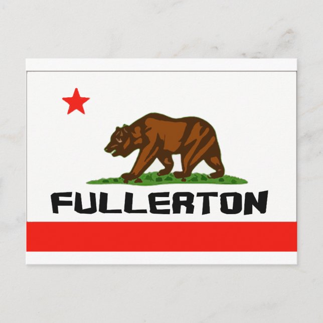 Fullerton, Ca — Produkte Postkarte (Vorderseite)