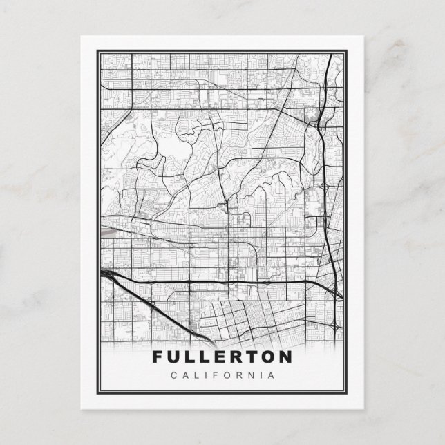 Fullerton Karte (Vorderseite)