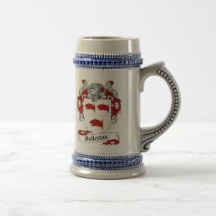Fullerton Wappen Stein - Familienwappen Bierglas