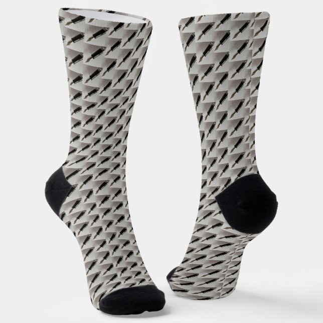 Füllhalter Gemustert Socken (Gewinkelt)