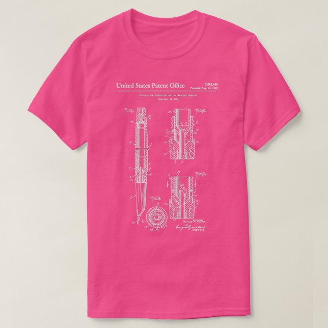Füllhalter Pen 1884 Vintager Füllfederhalter T-Shirt (Design vorne)