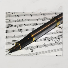 Füllhalter Postkarte