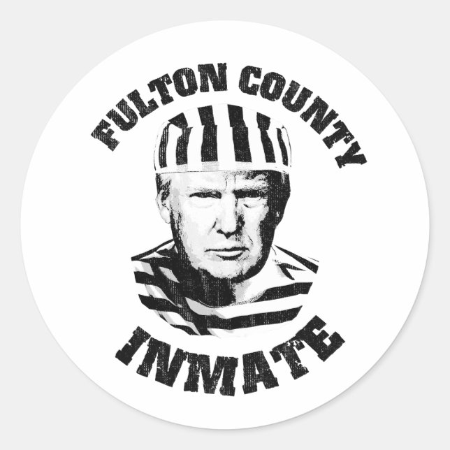 Fulton Landkreis Inmate Mugshot Runder Aufkleber (Vorderseite)