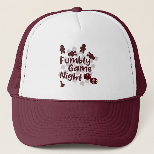 Fumbly Family Game Night Spaß Motto Truckerkappe (Vorderseite)