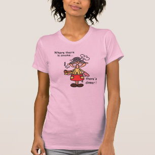 Fumée et T-shirts et cadeaux de dîner