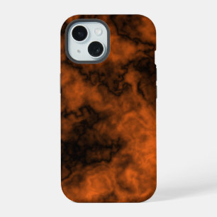 Fumée orange et noire