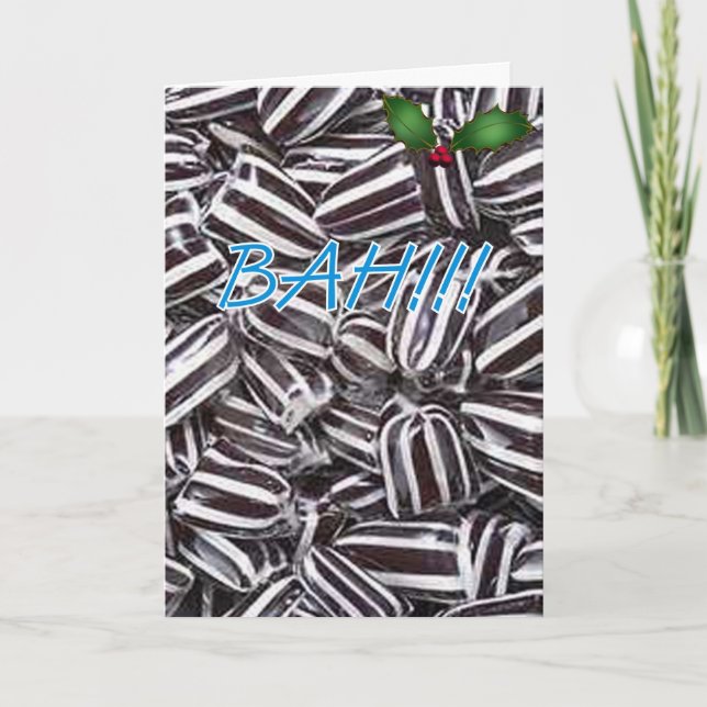 FUMISTERIE DE BAH ! ! ! CARTE DE VOEUX DE NOËL (Devant)