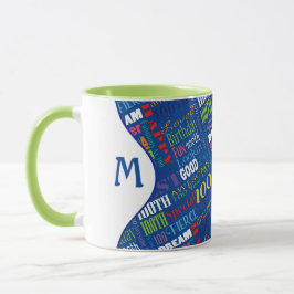 Fun 100th Birthday Party Personalisiert Monogram Tasse