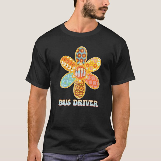 FUN 1st Day Back School Teacher Kid BUS DRIVER RET T-Shirt (Vorderseite)
