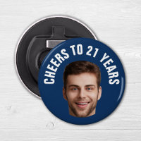 Fun 21. Geburtstag CUSTOM TEXT Foto Navy