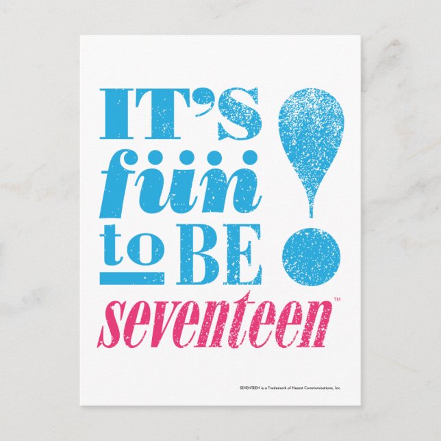 Fun 2 B 17-Aqua Postkarte (Vorderseite)