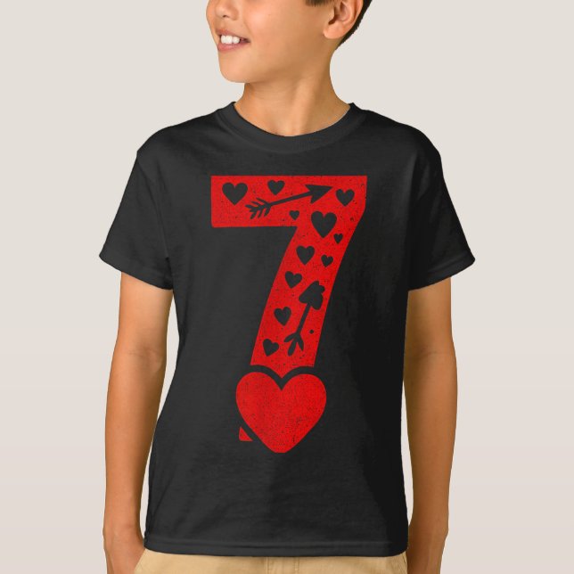 Fun 67 Number 6-7 6 7 Matching Valentine Six Seven T-Shirt (Vorderseite)