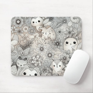 Fun Abstrakte Tiersammlung Mousepad
