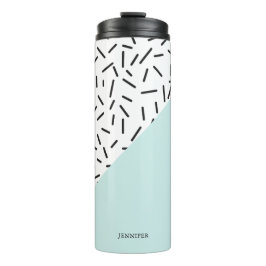 Fun Abstraktes Muster Personalisiert Thermosbecher