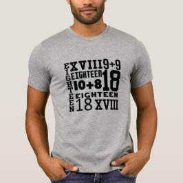 FUN ACHTEEN 18. Geburtstag T - SHIRT