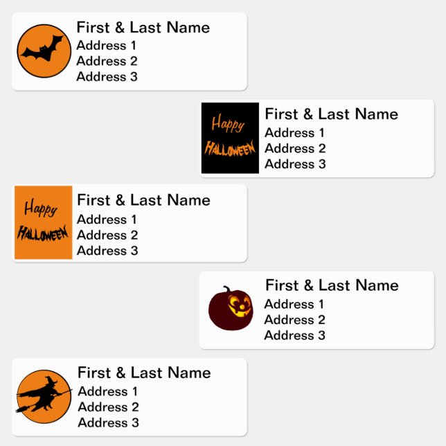 Fun Address Labels - Halloween Etiketten (Gruppe)