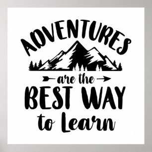 Fun Adventure Wortart Poster