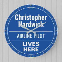 Fun Airline Pilot Wall Plaque Style