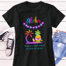 Fun Aloha Tropical Luau Party Graduation T-Shirt