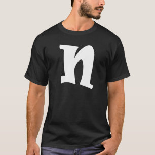 Fun Alphabet Letter N Kindergarten Lehrer Niedlich T-Shirt