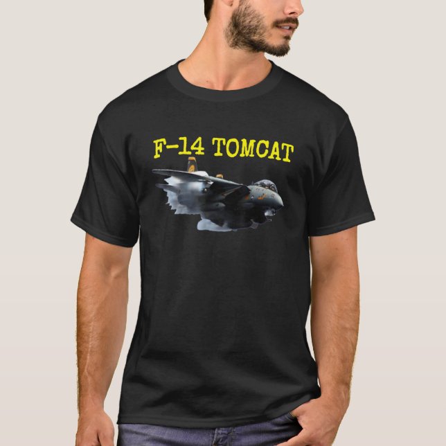 Fun American Naval Aviation F 14 Tomcat in Aktion T-Shirt (Vorderseite)