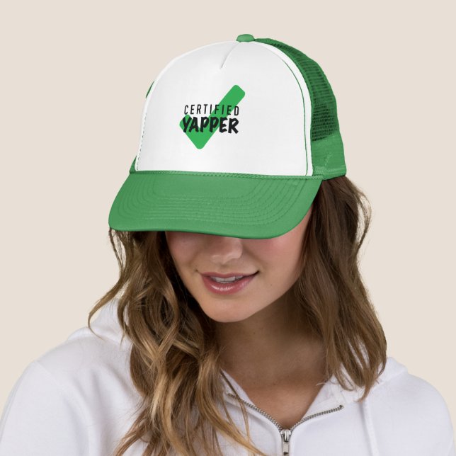 Fun and Catchy "Certified Yapper" Trucker Hat Truckerkappe (Beispiel)